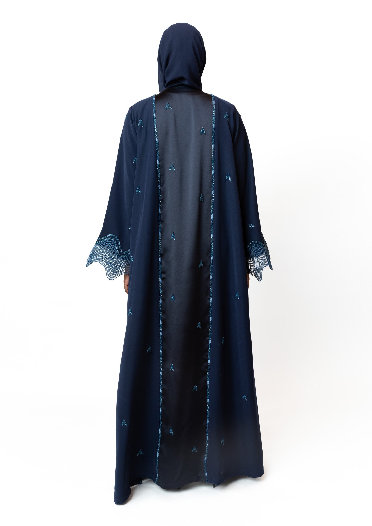 AQUAMARINE WAVES ABAYA