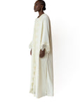 IVORY PEARL WAVES ABAYA