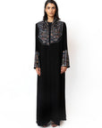 CROWNLINE ABAYA IN BLACK