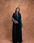 The Althania abaya in Blue Gem