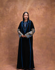 The Althania abaya in Blue Gem